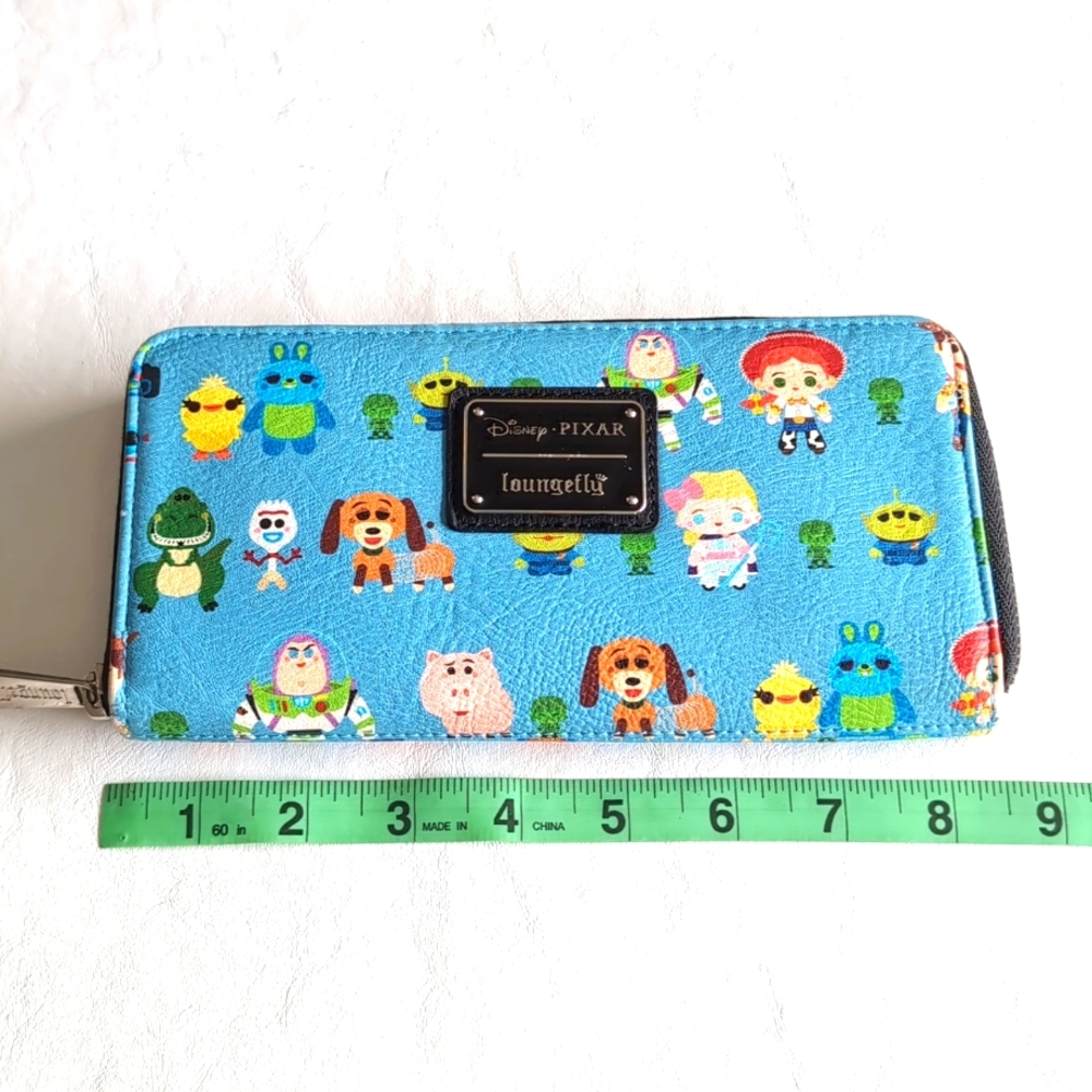 Disney Pixar Toy Story 4 Loungefly Blue Folding Wallet - Picture 6 of 9